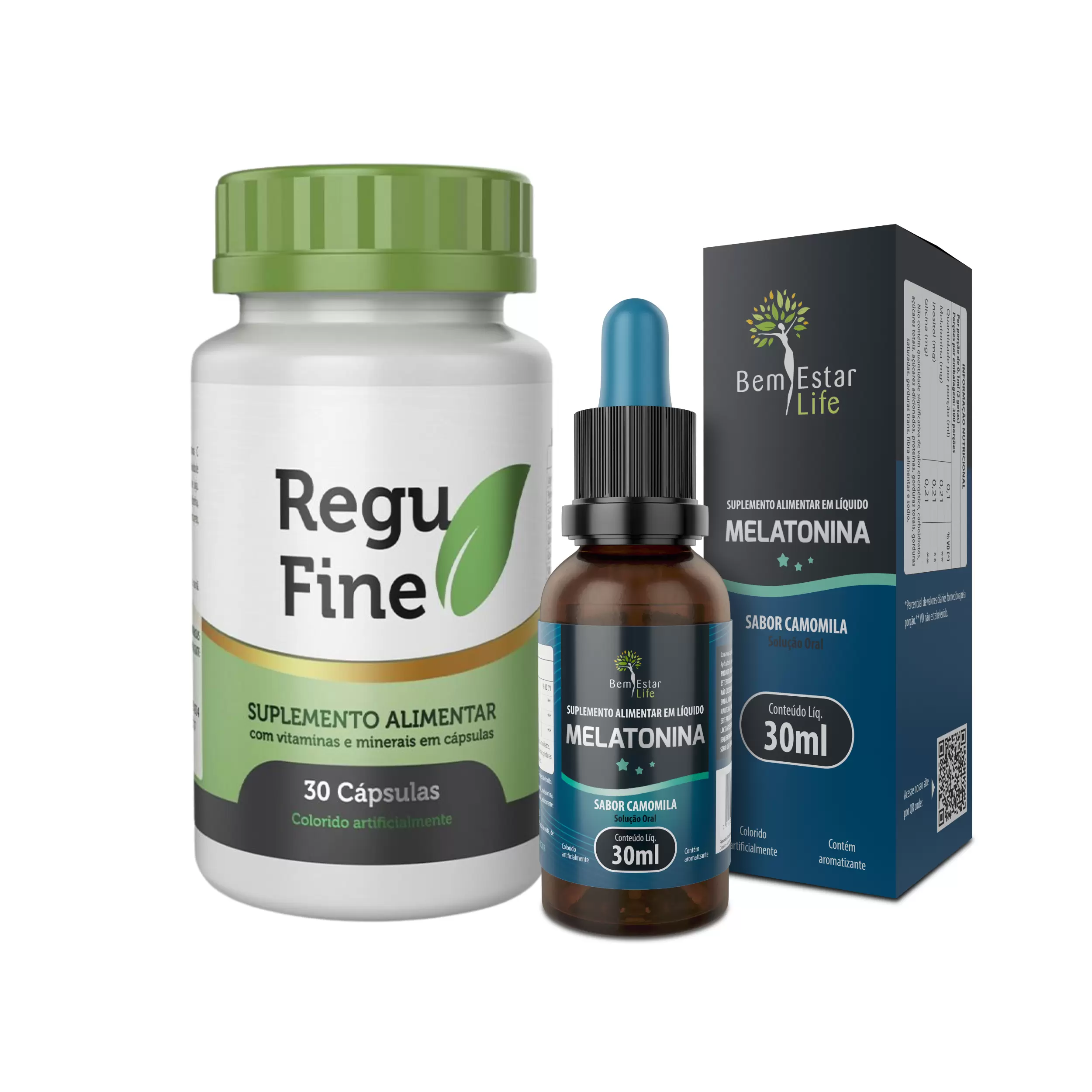 KIT REGU FINE + MELATONINA EM GOTAS- BEM ESTAR LIFE