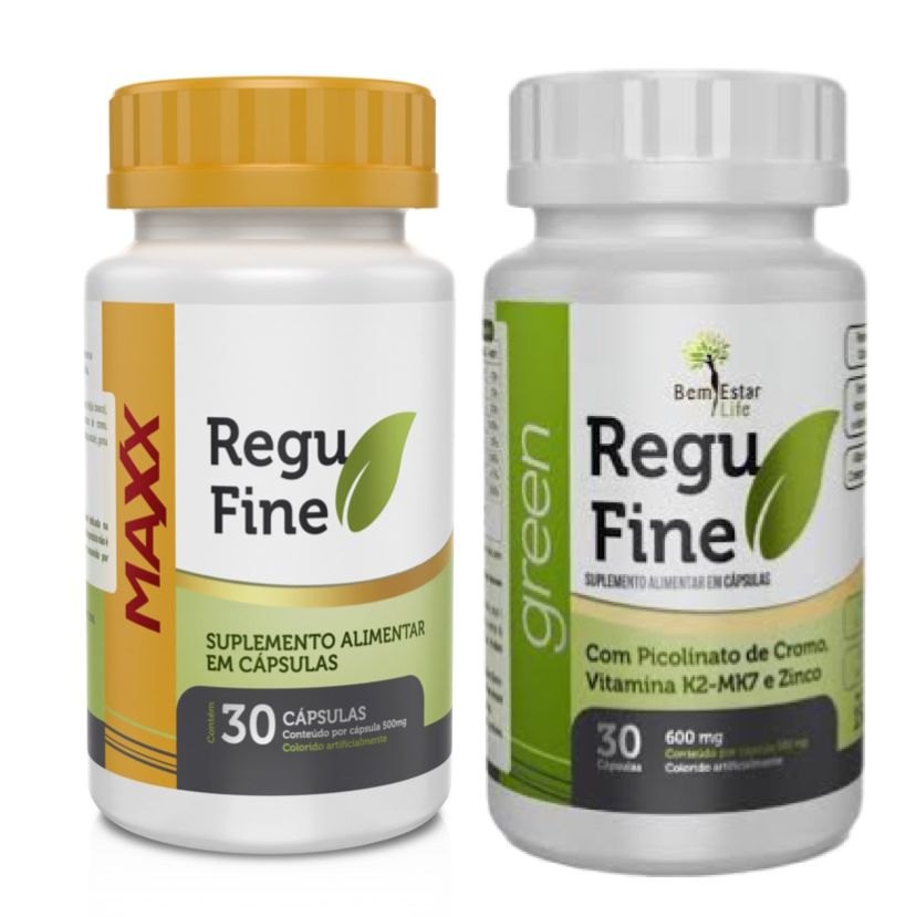 Regu Fine Maxx Potente Acelerador de Metabolismo + Regu Fine Green Detox