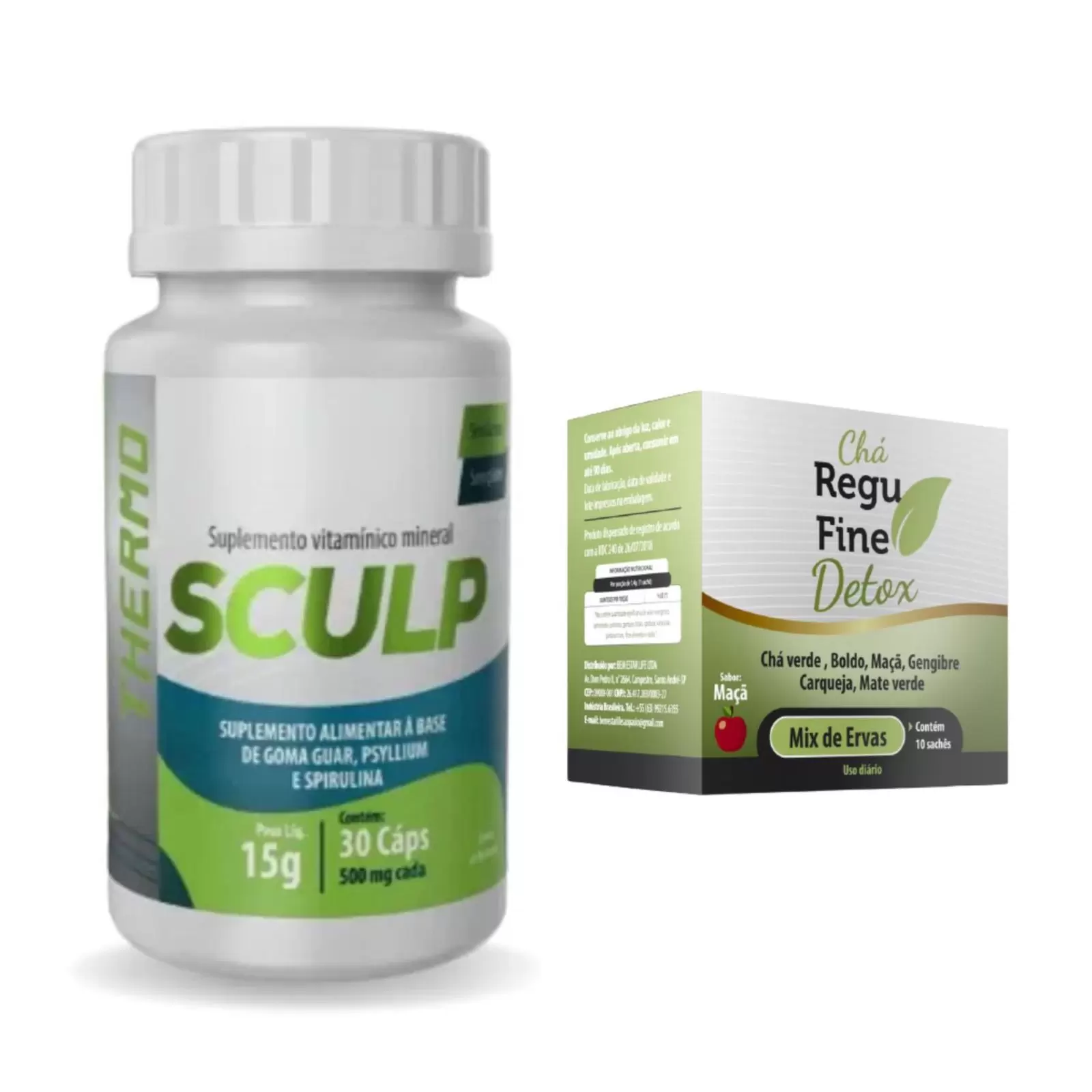 SCULP THERMO -QUEIMADOR DE GORDURA + REGU FINE DETOX