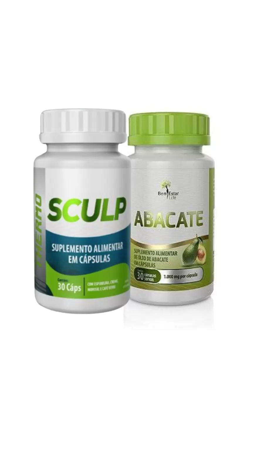 Sculp Thermo + Oleo de Abacate 30 caps - Potente Kit Emagrecedor